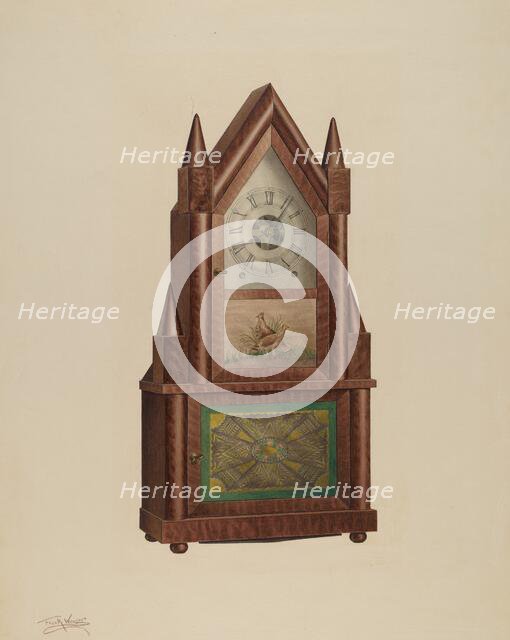 Shelf Clock, c. 1938. Creator: Frank Wenger.