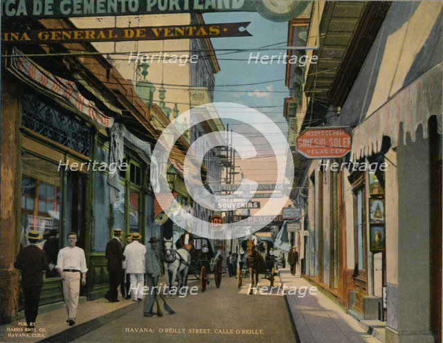 Calle O'Reilly, Havana, Cuba, c1920.  Artist: Unknown.