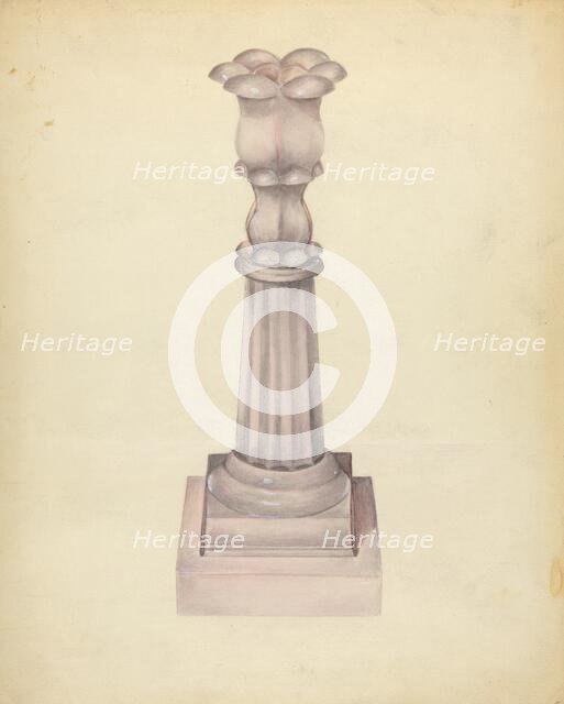 Candlestick, c. 1940. Creator: John Tarantino.