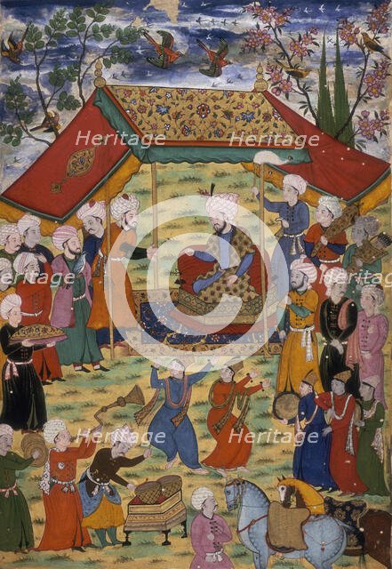 Timur receiving a deputation, 1600. Creator: Unknown.