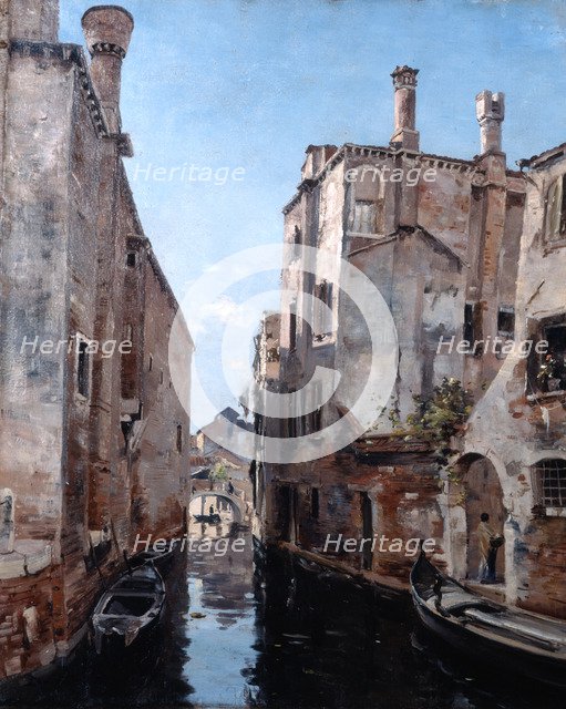 'Surroundings of the Church San Sebastian, Venice', 1892.  Artist: Emmanuel Lansyer