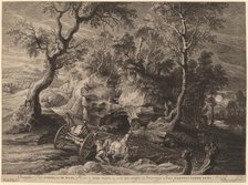 Rocky Landscape, c. 1638. Creator: Boetius Adams Bolswert.