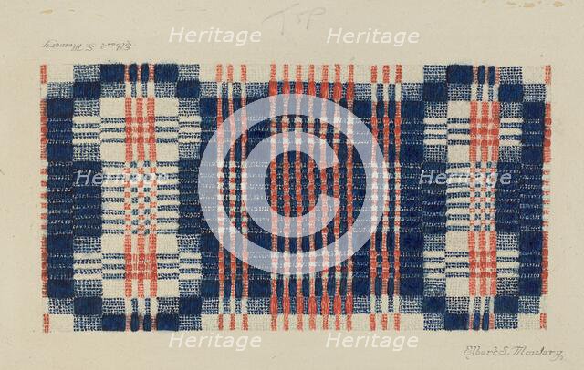 Coverlet: Gentleman's Fancy, 1935/1942. Creator: Elbert S. Mowery.