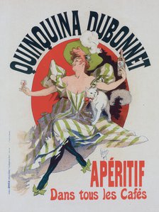 Affiche pour le "Quinquina Dubonnet"., c1898. Creator: Jules Cheret.
