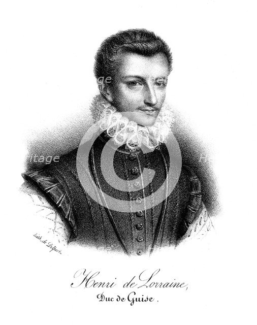 Henry of Lorraine, 3rd Duc de Guise, 16th century French soldier and statesman, c1820.  Artist: Delpech