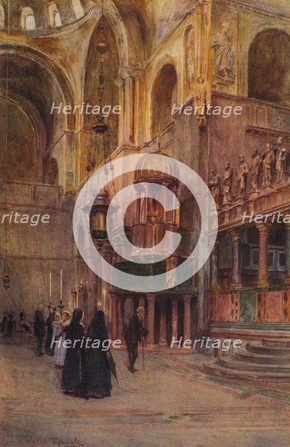 'Interior of St. Mark's', c1900 (1913). Artist: Walter Frederick Roofe Tyndale.