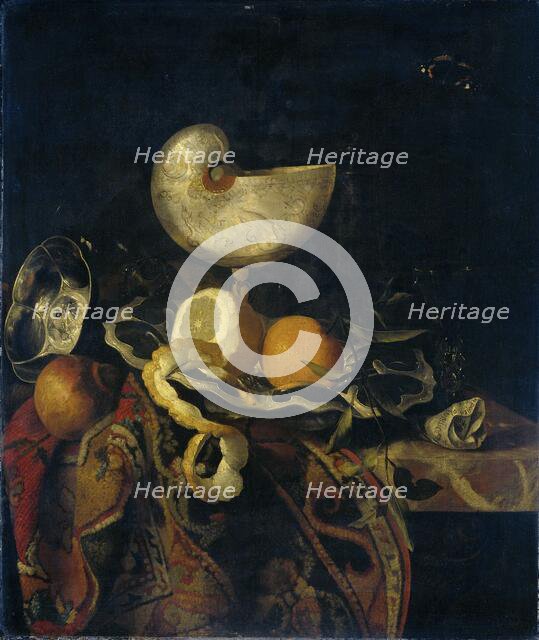 Still Life with Nautilus Cup, 1648-1688. Creator: Frans Sant-Acker.