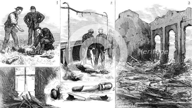 The Explosion of the Rocket Factory at Woolwich Arsenal, 1883. Creator: Unknown.