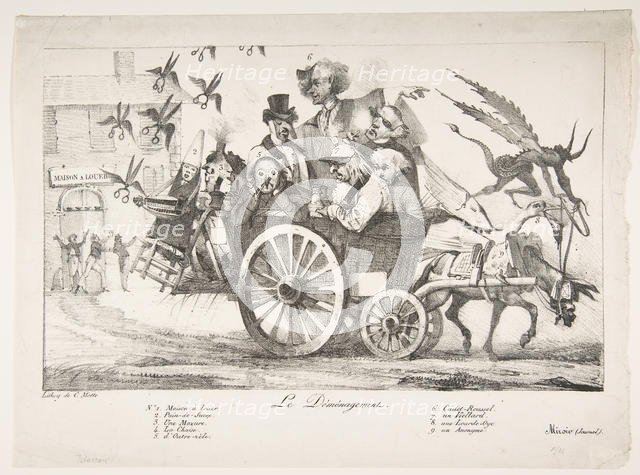 The Board of Censors Moves Out, 1822. Creator: Eugene Delacroix.