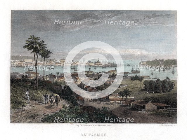 Valparaiso, Chile, 1840. Artist: Edward Willmann