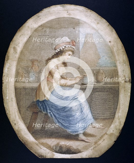 'The Staffordshire Girl', late 18th-early 19th century. Artist: WN Gardner