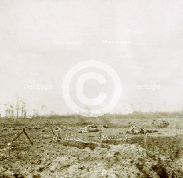 Bodies after attack, c1914-c1918. Artist: Unknown.