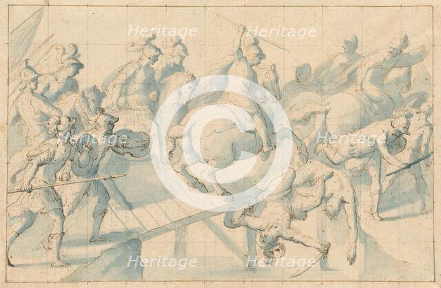 A Battle on a Bridge, c.1600. Creator: Giovanni Balducci.