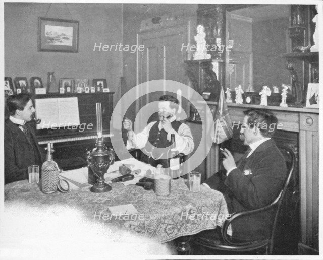 A bachelor's quarters in a lodging house in the Temple, London, c1903 (1903). Artist: Unknown.