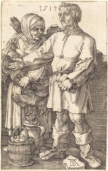 Peasant Couple at Market, 1519. Creator: Albrecht Durer.