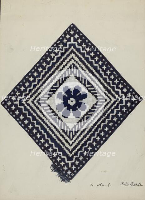 Coverlet, c. 1936. Creator: Ruth M. Barnes.