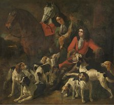 After the Hunt, c1650-1680. Creator: Jan Baptist Boel the Younger.