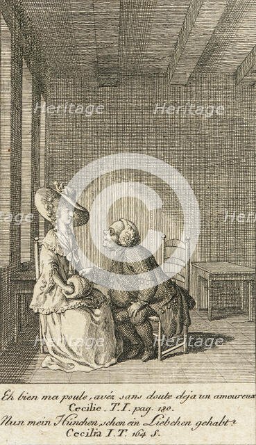 Cecilia or the Story of a Rich Orphan, 1787. Creator: Daniel Nikolaus Chodowiecki.