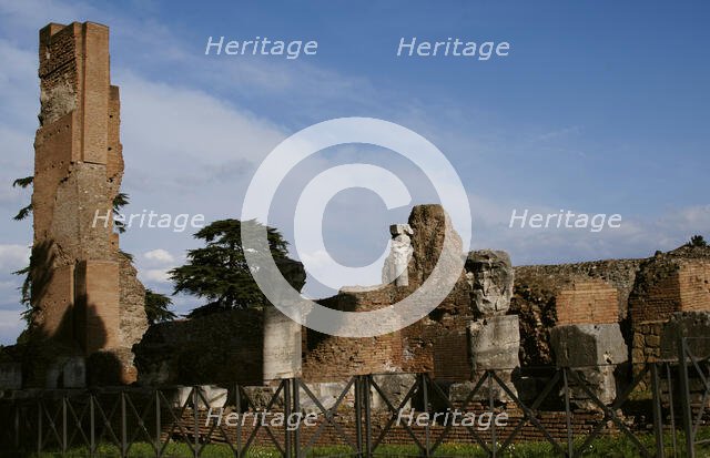 Palace of Domitian or Flavian Palace, Palatine Hill, Rome, Italy, 2009. Creator: LTL.