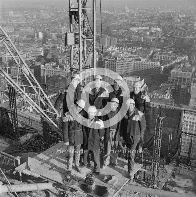 Cromwell Tower, Silk Street, Barbican, City of London, GLA, 25 Jan 1969 - 27 Jan 1969. Creator: John Laing plc.