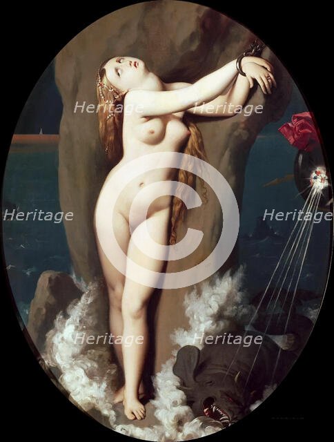 Angelica in Chains, 1859. Creator: Ingres, Jean Auguste Dominique (1780-1867).