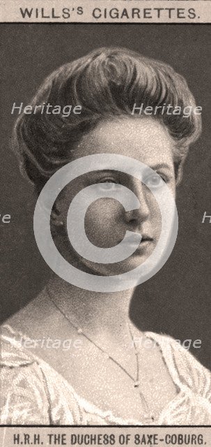 H.R.H The Duchess of Saxe-Coburg, 1908.Artist: WD & HO Wills