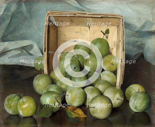 Green Plums, c. 1885. Creator: Joseph Decker.