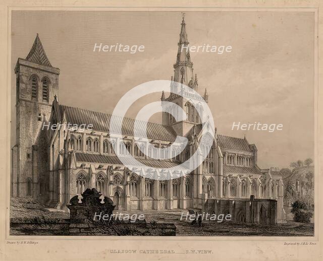 Glasgow Cathedral, Southwest View, 1847. Creator: Unknown.