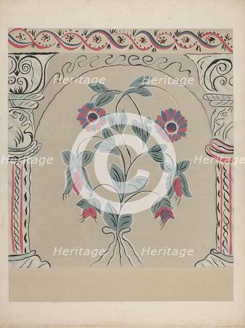 Hand Painted Wall, c. 1939. Creator: Martin Partyka.