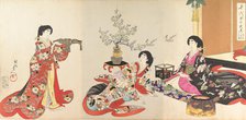 Chiyoda Castle (Album of Women), 1895., 1895. Creator: Chikanobu Yoshu.