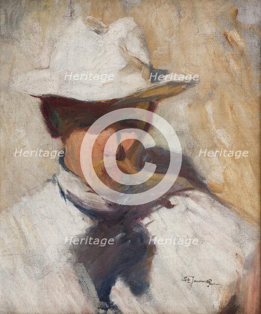 Portrait of Painter Tadeusz Rychter in the Sun, c1925. Creator: Stanislaw Janowski.