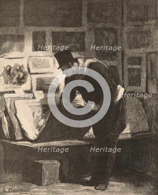 The Print Collector, 19th century. Creator: Alfred Prunaire.