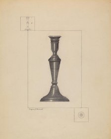 Candlestick, c. 1936. Creator: Eugene Barrell.