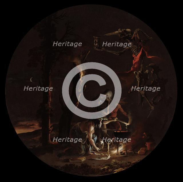 Scenes of Witchcraft: Evening, c. 1645-1649. Creator: Salvator Rosa (Italian, 1615-1673).