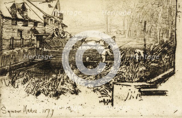 Dusty Millers, 1877. Creator: Francis Seymour Haden.