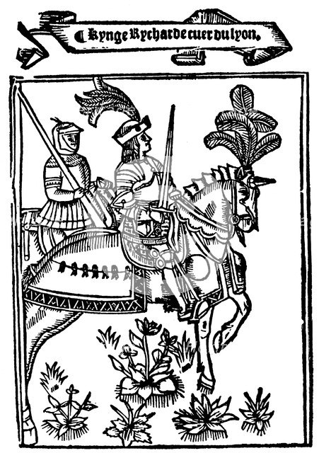 Richard I Coeur de Lion (Lionheart), 12th century King of England, 1528. Artist: Wynkyn de Worde