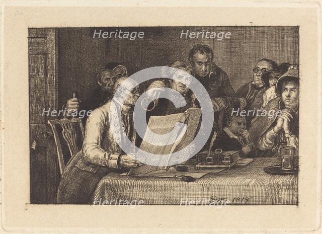 Reading the Will, 1819. Creator: David Wilkie.