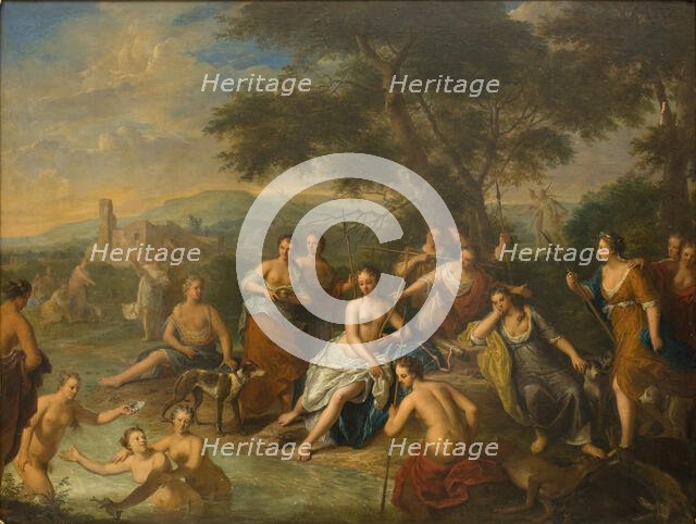 Diana and her Nymphs, 1663-1733. Creator: Gerard Hoet.