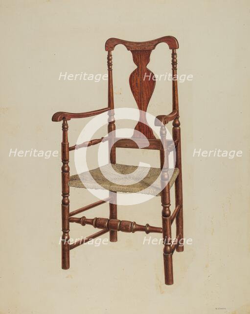 Armchair, 1940. Creator: Harry Eisman.