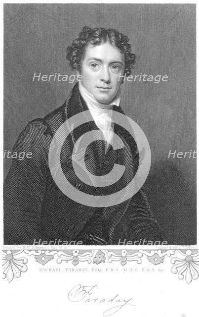 Michael Faraday, English chemist and physicist, 19th century. Artist: Unknown