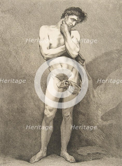 An "Académie": Standing Man, 1742-43. Creator: Carle van Loo.