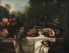 Breakfast Piece with Ham, late 17th-mid-18th century. Creator: Alexandre François Desportes.