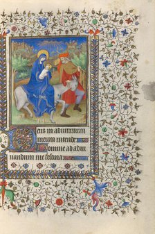 The Flight into Egypt; Book of Hours, about 1415-1420. Creators: Boucicaut Master, Workshop of the Boucicaut Master.