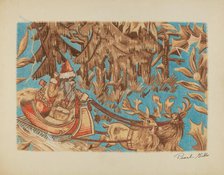 Santa Claus Tapestry, c. 1939. Creator: Pearl Gibbo.