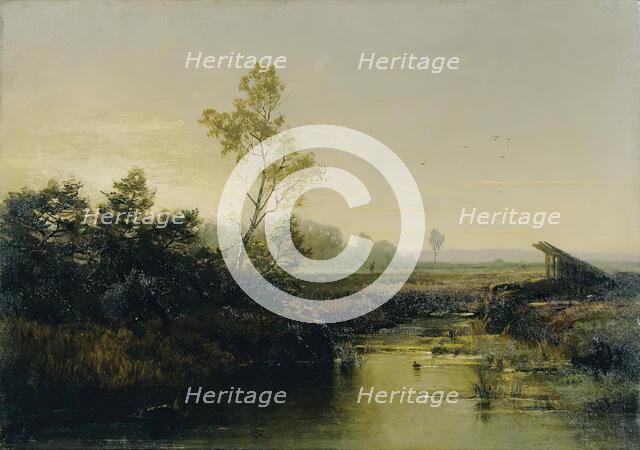 Moorland landscape, 1886. Creator: Emilie Mediz-Pelikan.