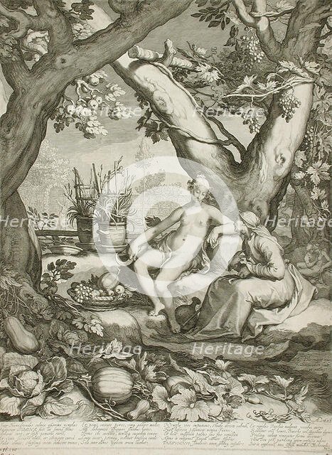 Vertumnus and Pomona, 1605. Creator: Jan Saenredam.