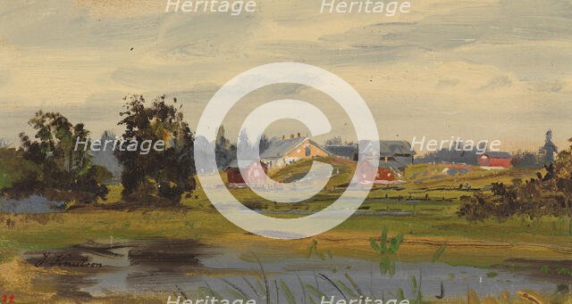 Farmhouse in the municipality on the shore of the lake. Creator: Johan Knutson.