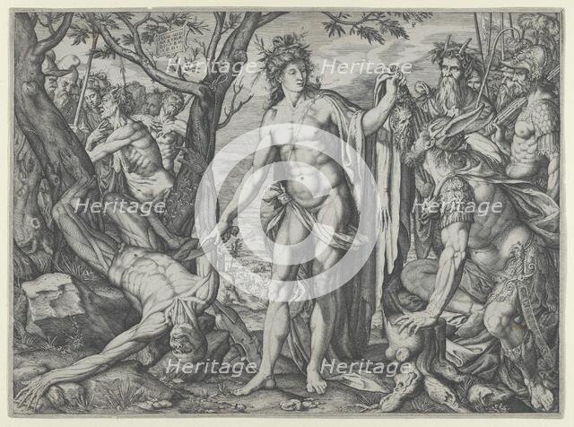 Apollo and Marsyas and the Judgment of Midas, 1581. Creator: Melchior Meier.