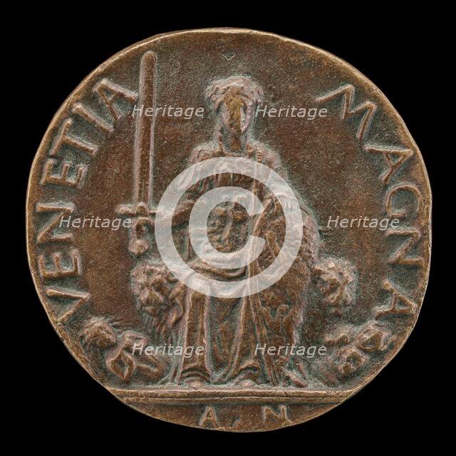 Venetia and Two Furies [reverse], probably c. 1457. Creator: Antonio di Marco Gambello.