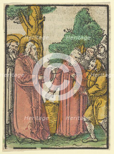 Christ Healing the Deaf-Mute, from Das Plenarium, 1517. Creator: Hans Schäufelein the Elder.